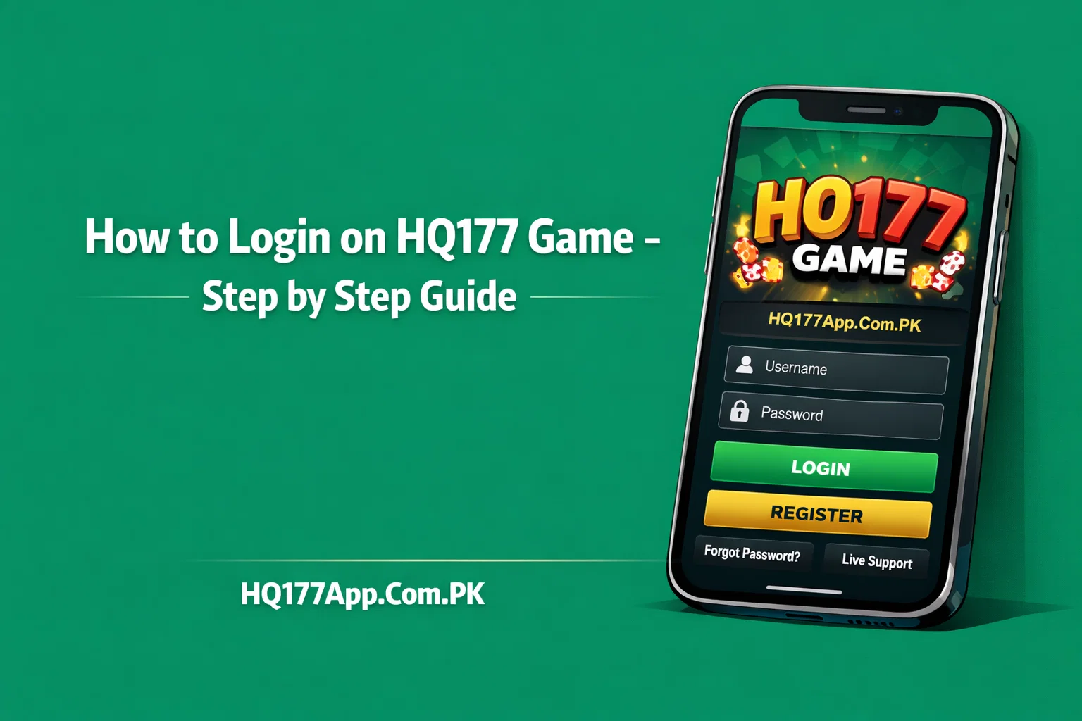 Login on HQ177 Game